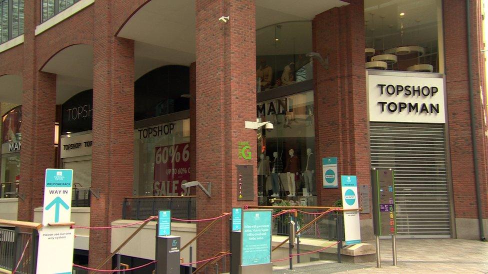 Topshop in Victoria Square, Belfast
