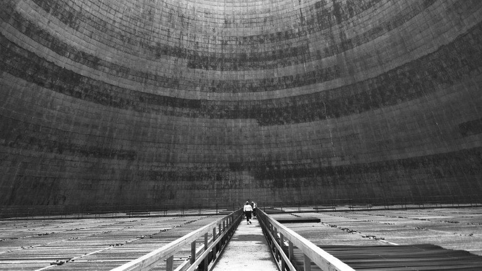 Inside Fiddler's Ferry cooing tower