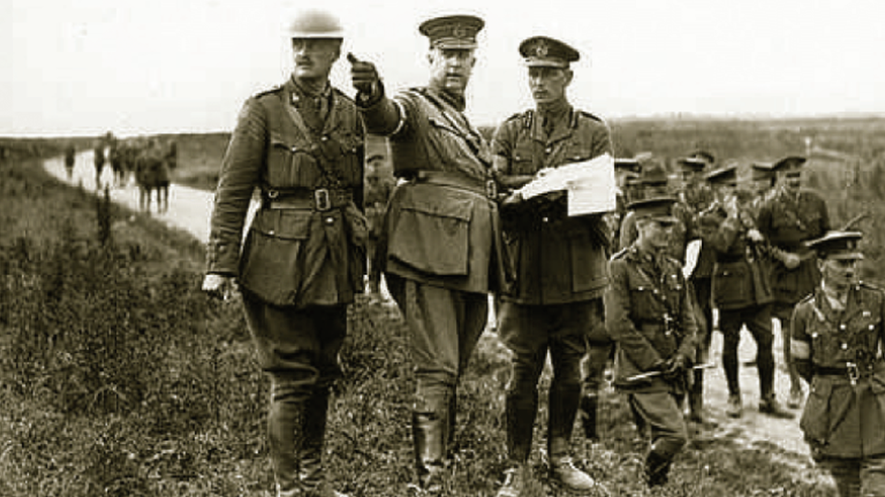 Lt Gen Arthur Currie making battle plans