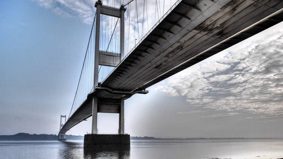 Gateway to Wales: Lynne Macintyre took this photograph of the first Severn crossing