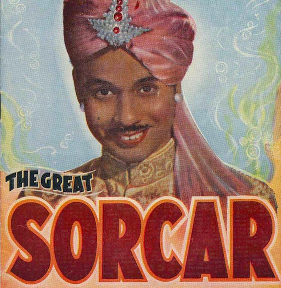 Poster from souvenir program of PC Sorcar