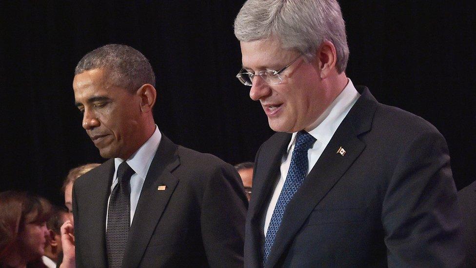 Barack Obama and Stephen Harper