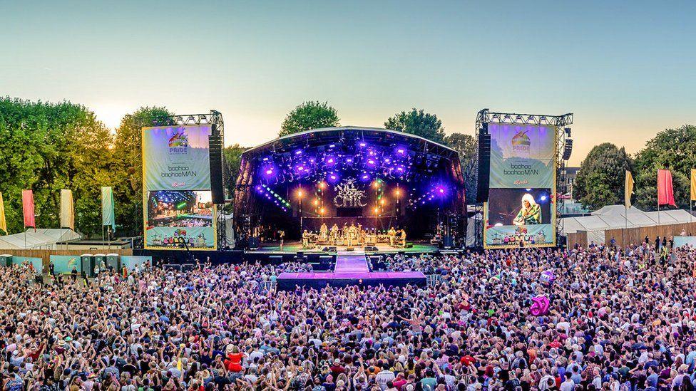 Crowds at Brighton Pride