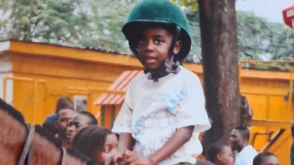 Baba Ige as a child