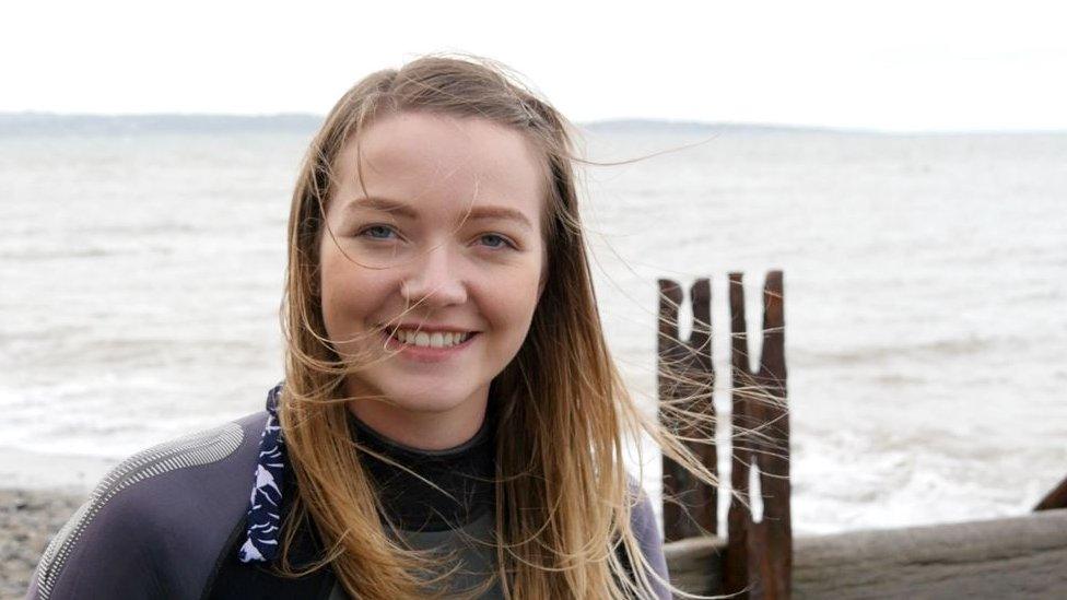 beth on the beach