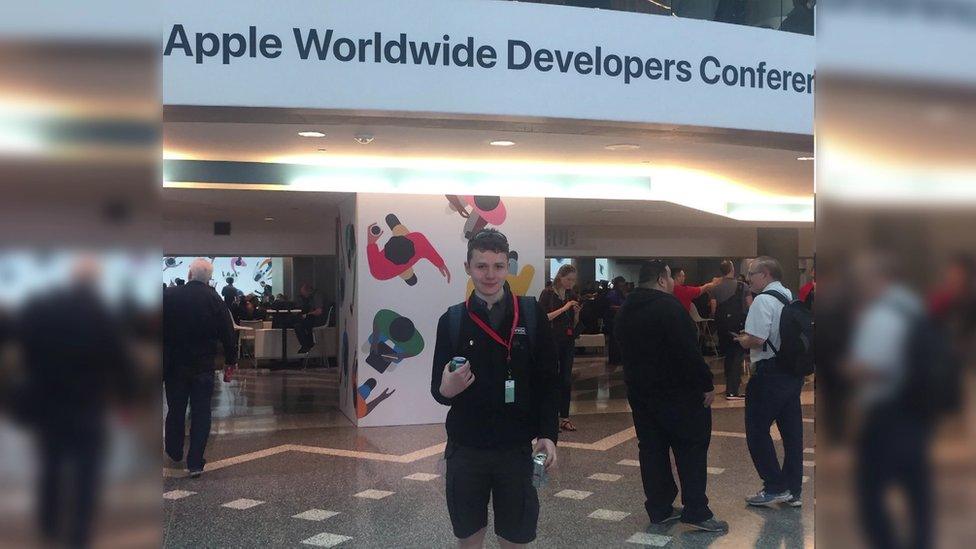 Jack at the Apple conference in the USA