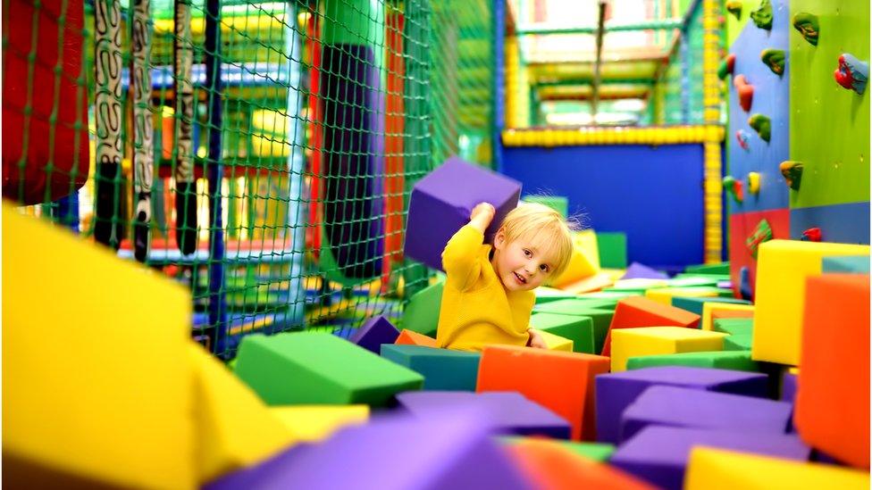 boy in soft play