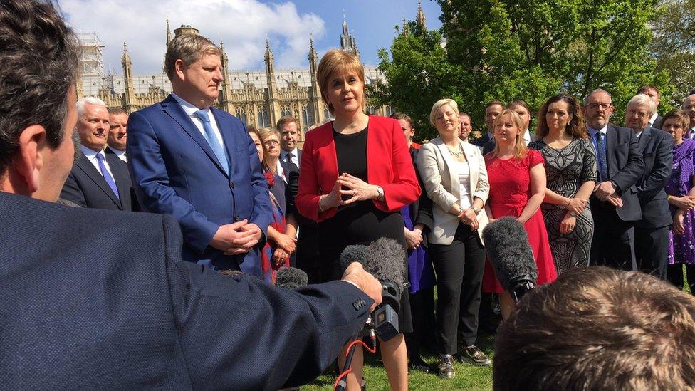 Nicola Sturgeon and SNP MPs