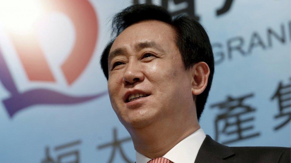 Hui Ka Yan, chairman of Evergrande Real Estate Group Ltd, attends a news conference on annual results in Hong Kong.