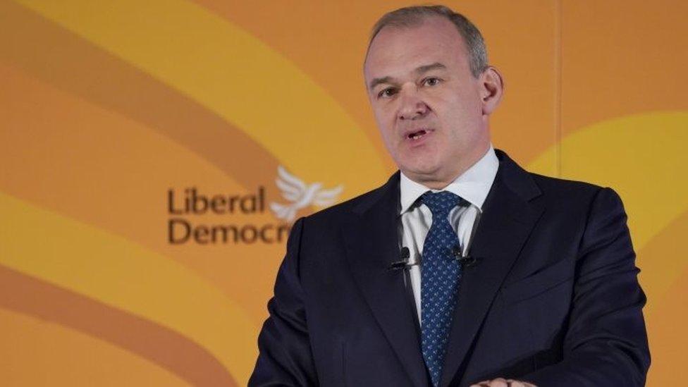 Lib Dem leader Ed Davey