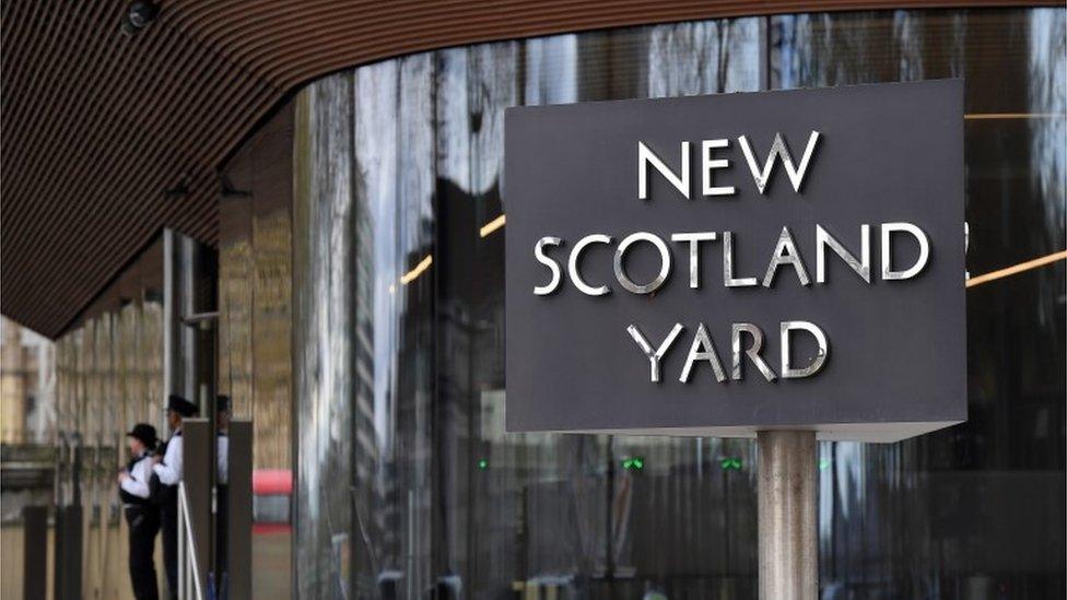 New Scotland Yard sign