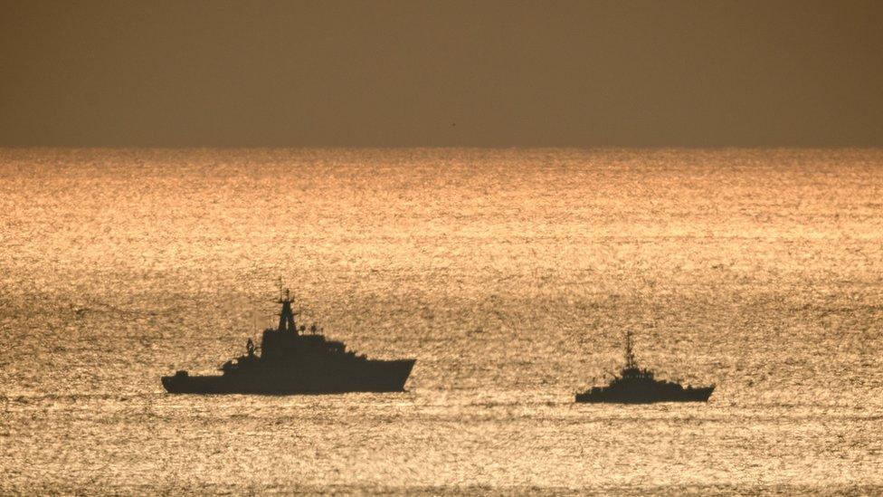 UK Border Force patrols the Kent coast