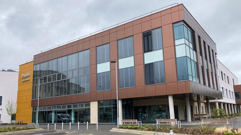 Dyson Cancer Centre photographed from the outside