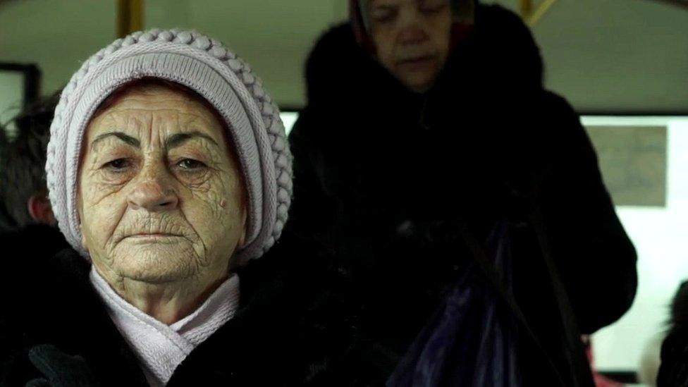 Women on an Irkutsk bus