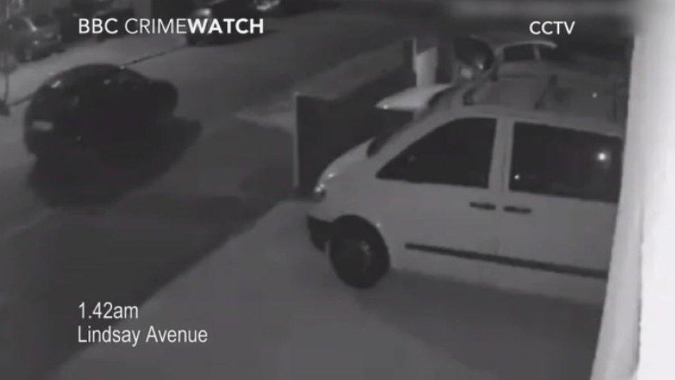 CCTV of car near crime scene