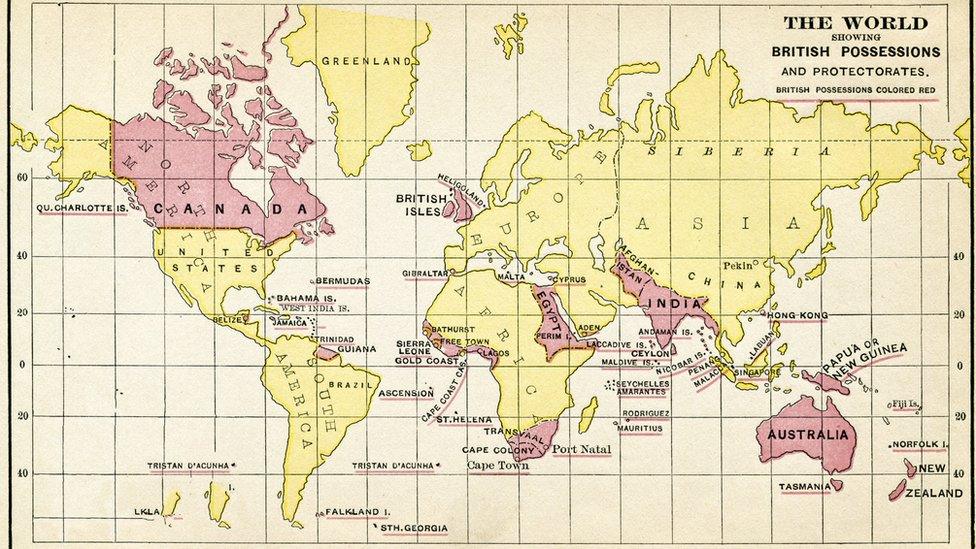 Map of the British Empire