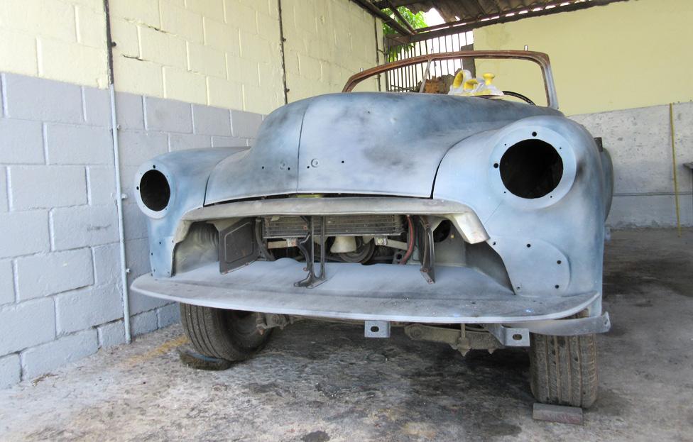 car due to be refurbished