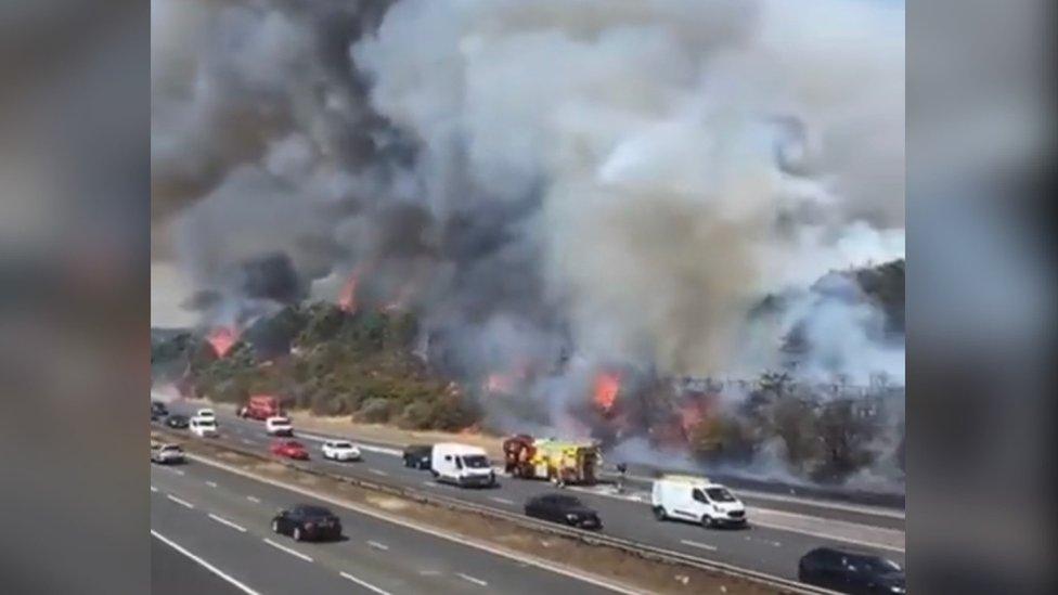 Dartford Heath fire