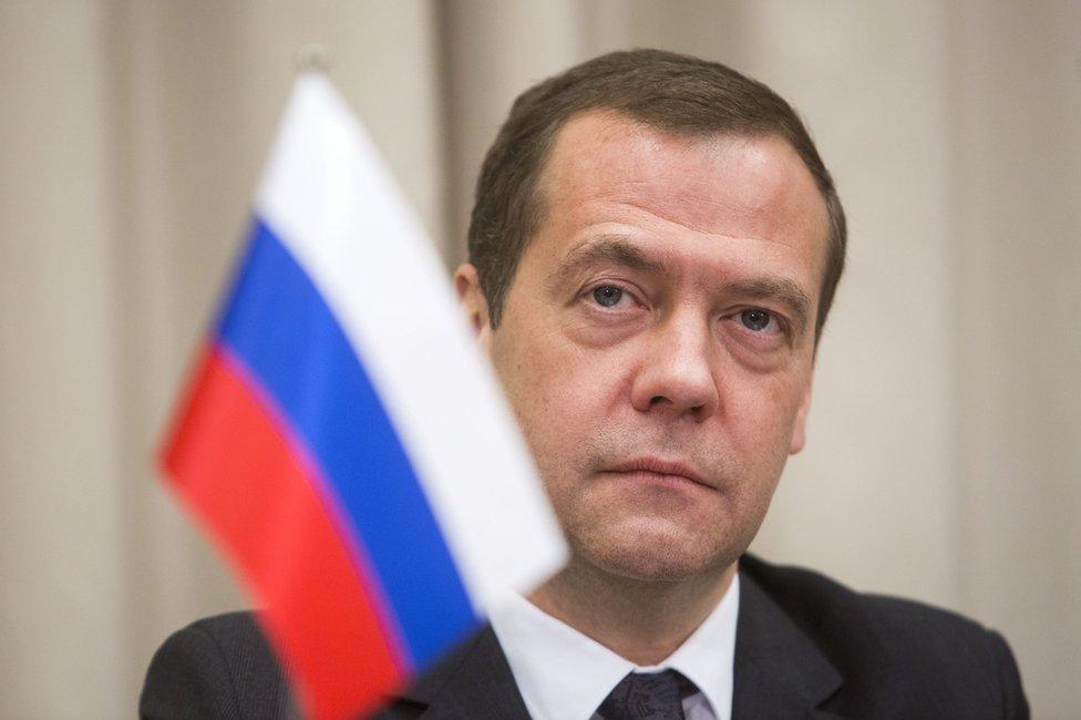 Dmitry Medvedev, Russian prime minister, on a visit to Finland, 9 December