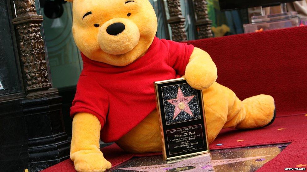 Winnie The Pooh receives a star on the Hollywood Walk of Fame