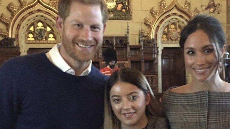 Zoe Arundell with Prince Harry and Meghan Markle