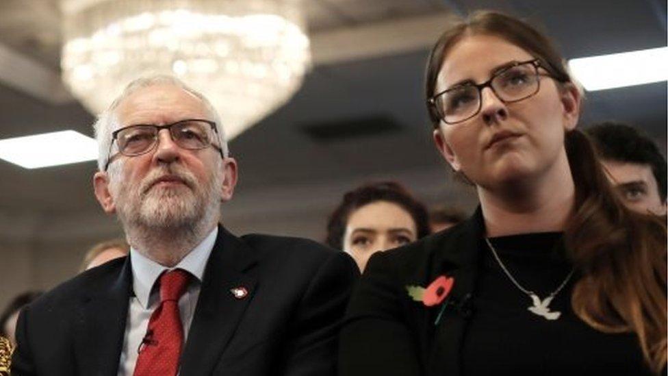 Jeremy Corbyn and Laura Pidcock