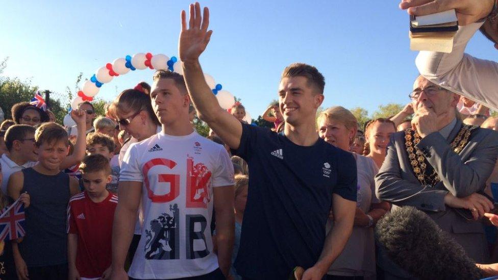 Brinn Bevan and Max Whitlock