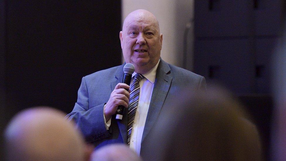 Joe Anderson speaking at an event