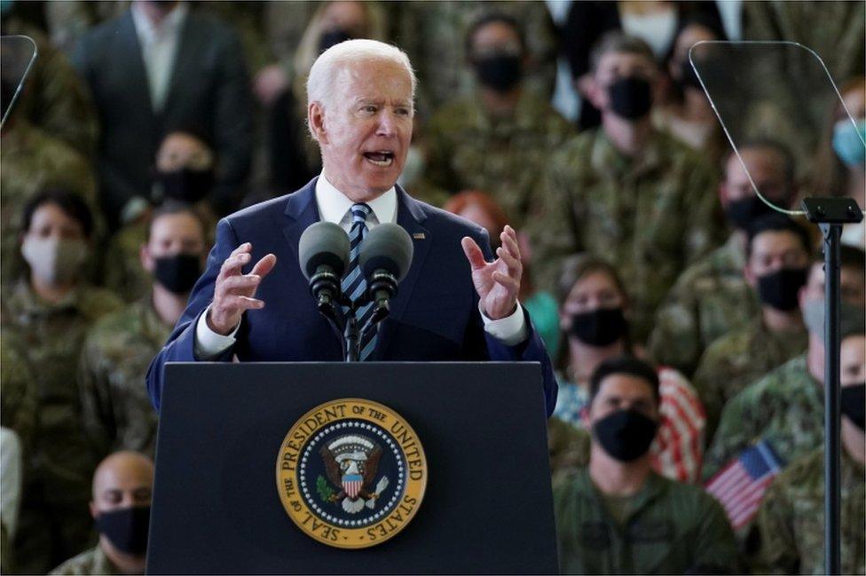 Joe Biden at Mildenhall