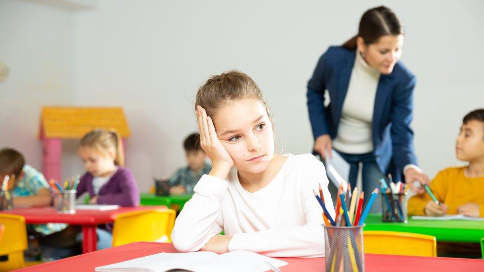 Girl in classroom