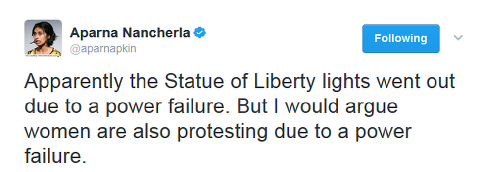 Twitter, Statue of Liberty, Comedian