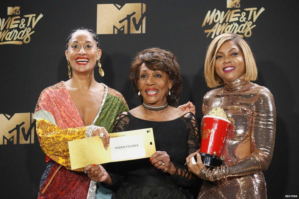 Tracee Ellis Ross, Maxine Waters and Taraji P. Henson