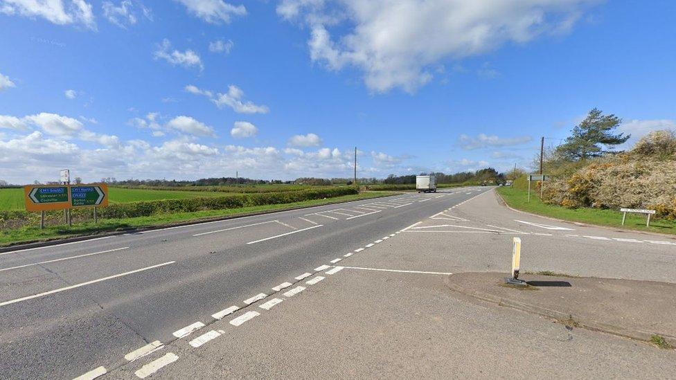 A511 near Coalville, Leicestershire