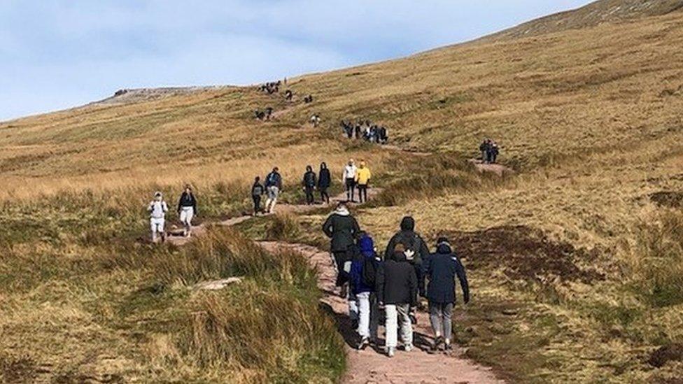 Pen y Fan walkers