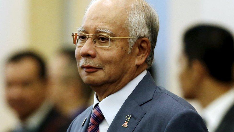 Malaysia's Prime Minister Najib Razak arrives at the 48th ASEAN foreign ministers meeting in Kuala Lumpur, on 4 August, 2015