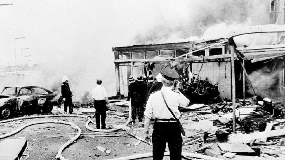 Belfast Oxford Street bomb scene