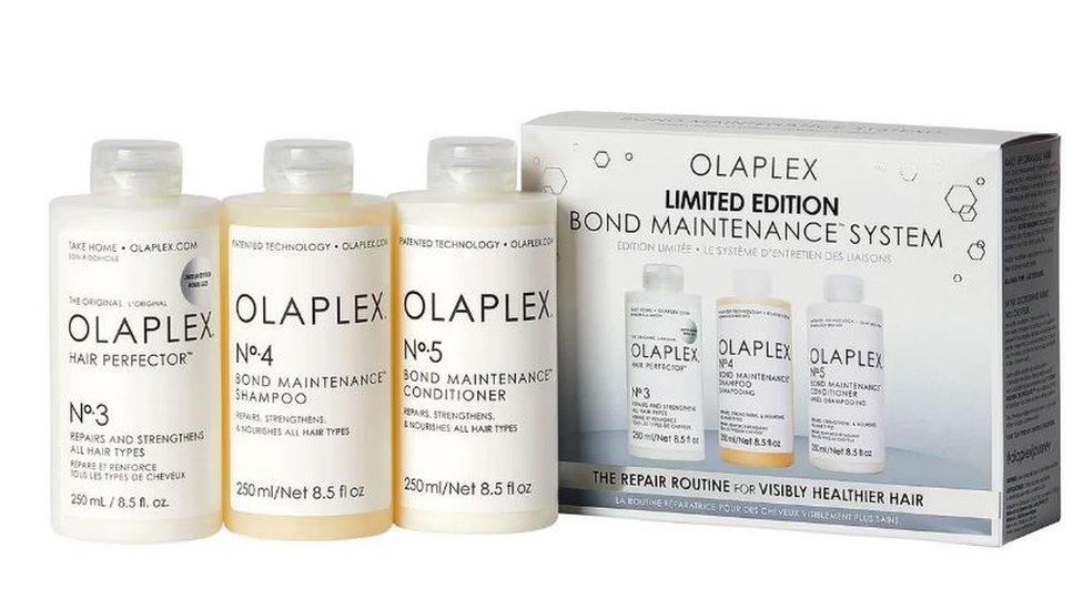 Range of Olaplex hair products