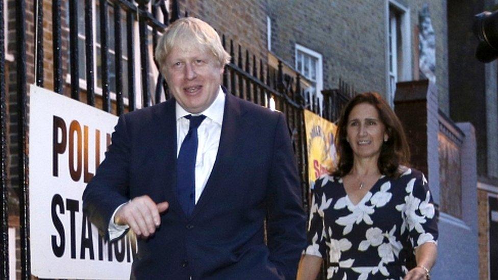 Boris Johnson and Marina Wheeler