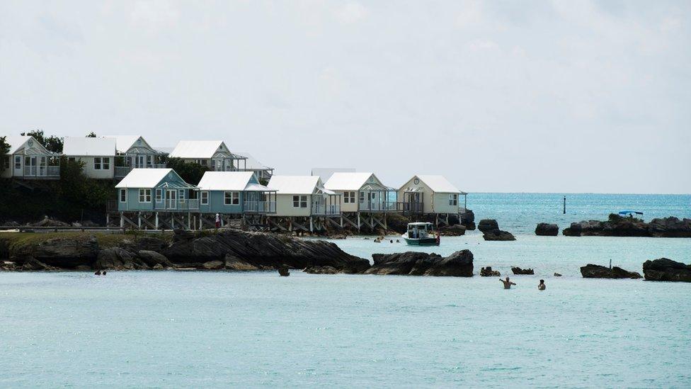 The Bermuda coastline