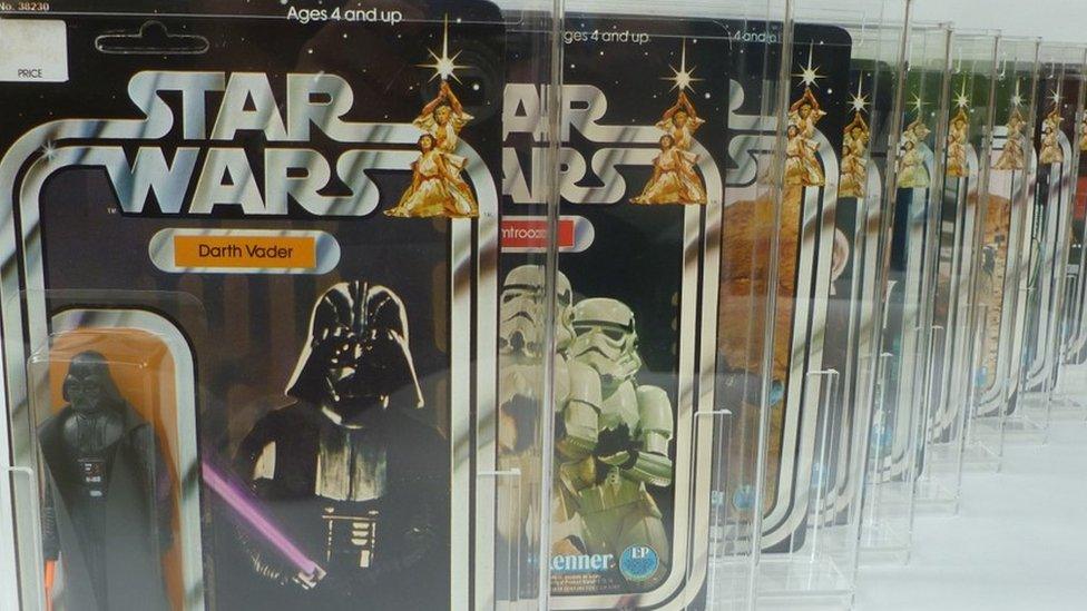 Boxed Star Wars figures