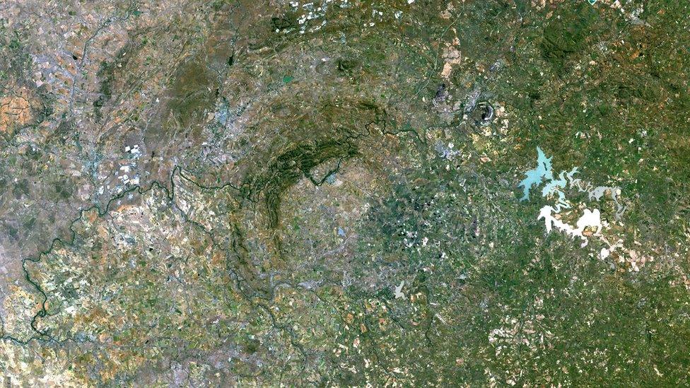 Vredefort crater in South Africa