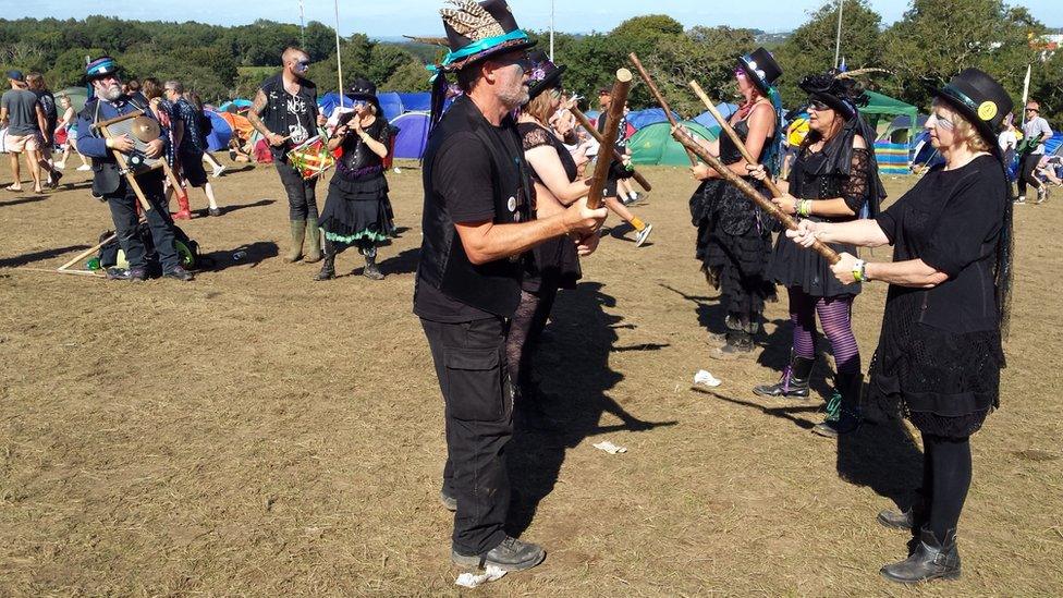 Dancers at Bestival