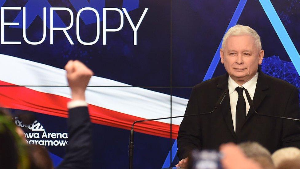 Jaroslaw Kaczynski, leader of PiS party (Law and Justice) in 2019