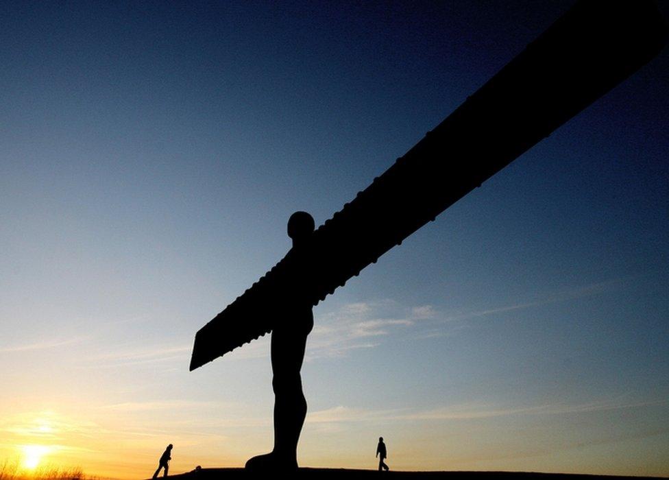 Angel of the North sculpture in Gateshead