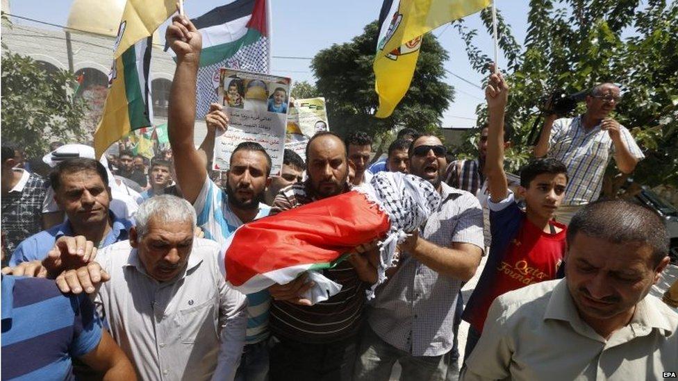 Funeral of Ali Saad Dawabsha in Duma (31/07/15)