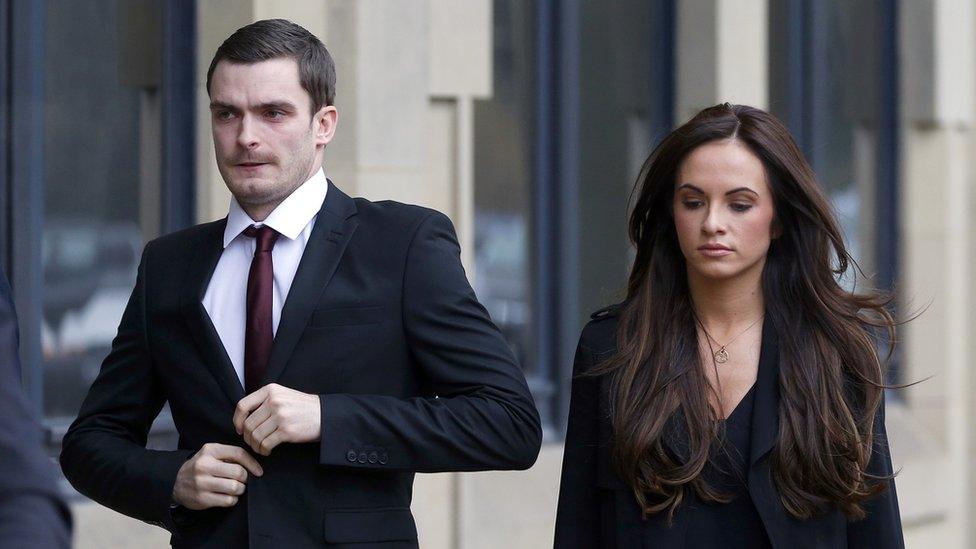 Footballer Adam Johnson arrives at Bradford Crown Court on Friday 12 February