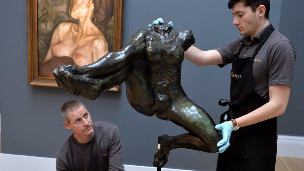 Rodin's Iris sculpture