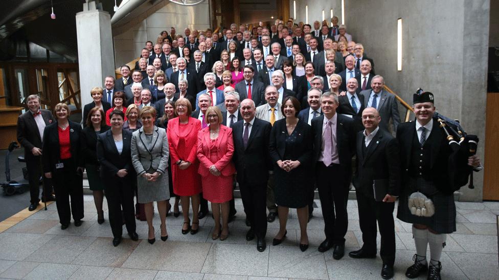 MSPs on their last day at the parliament