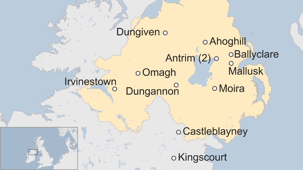 Map of ATM thefts