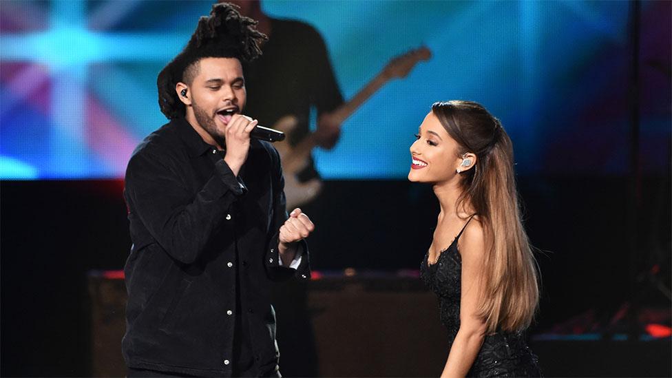 The Weeknd and Ariana Grande